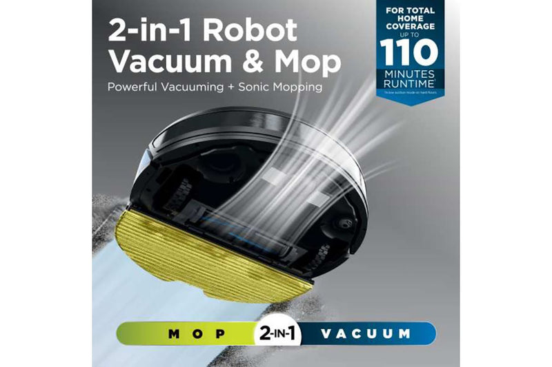 Shark Matrix Plus 2-in-1 Self-Empty Robot Vacuum & Mop | RV2620WAUK | Black/Silver